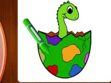 Cartea de colorat dinozauri Partea I