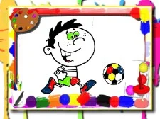 Timp de colorat de fotbal