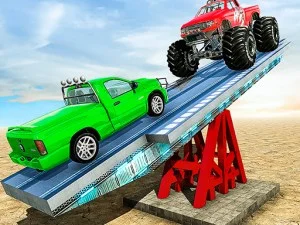 Provocarea de conducere a echilibrului auto la rampa seesaw
