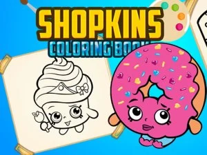 Cartea de colorat Shopkins